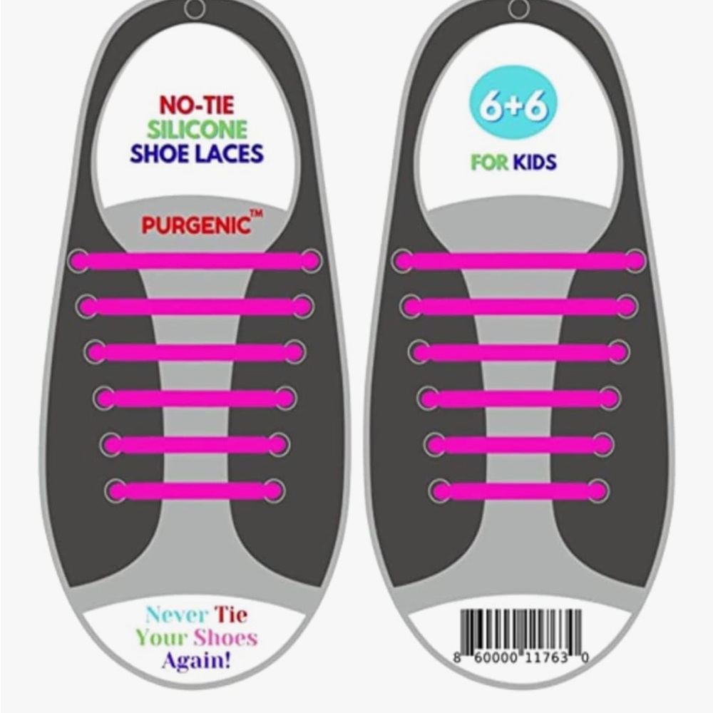 Pink and Gray Sneakers with No-Tie Convenience